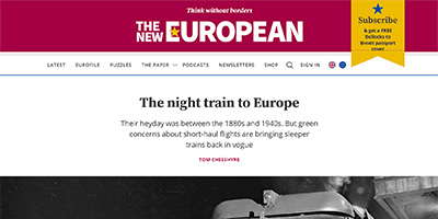 The night train to Europe