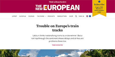 Trouble on Europe's train tracks